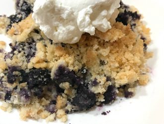 This Low carb Keto Blueberry Cobbler is the perfect easy summer dessert that is keto friendly and low carb. Easy blueberry dessert that every will enjoy. #Lowcarb #blueberry #keto #dessert #BlueberryDessert #KetoDessert #LowCarbDessert