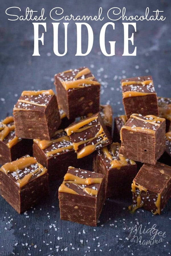 Salted Caramel Chocolate Fudge • MidgetMomma