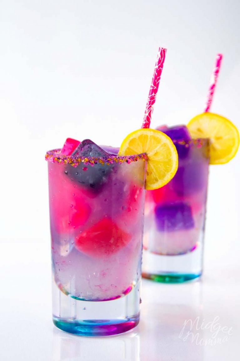 Unicorn Lemonade made with Homemade Lemonade Recipe
