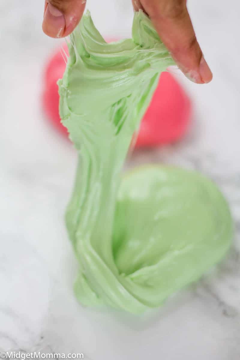 Lifesaver Edible Slime made with green lifesavers