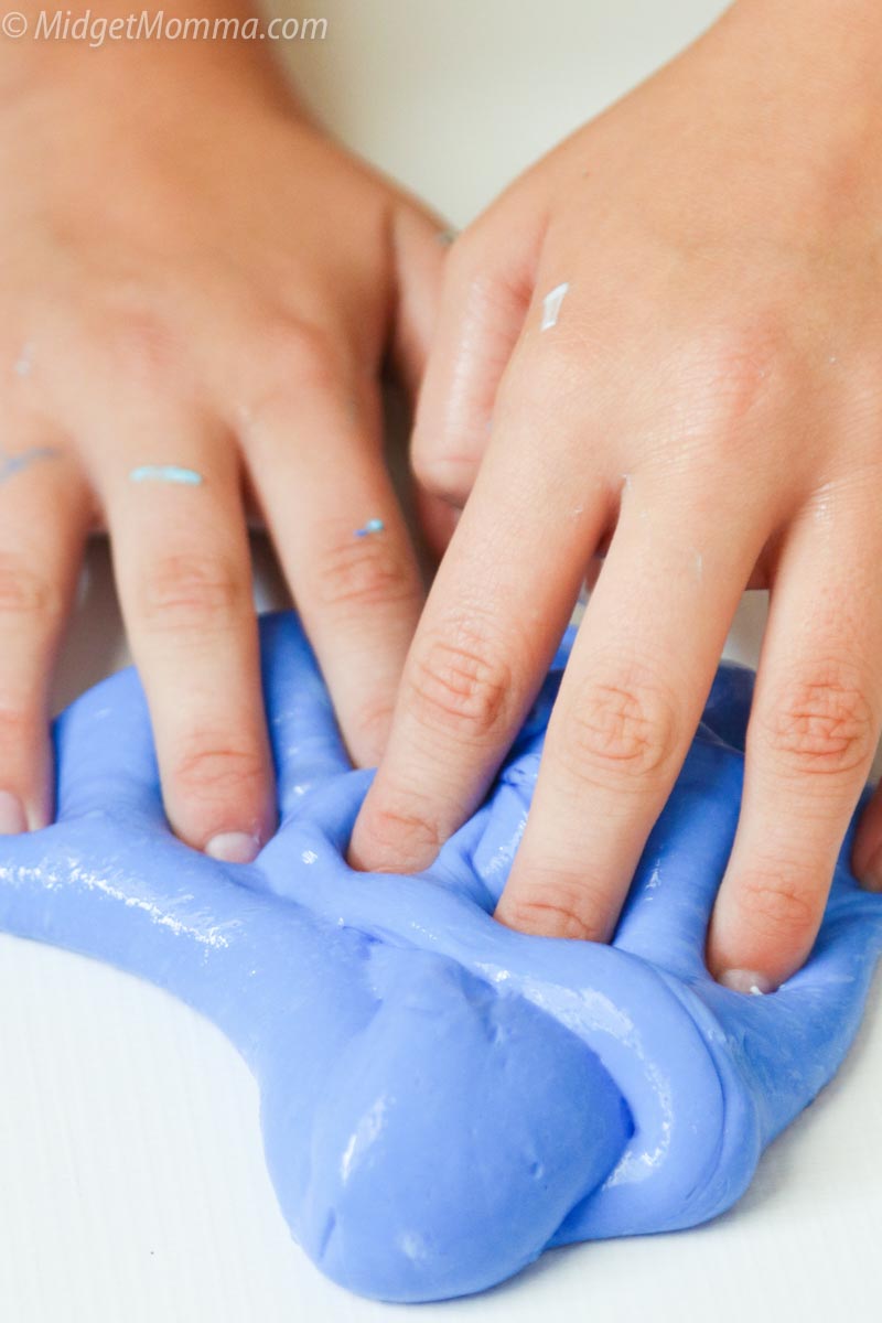 Stretchy slime with glue