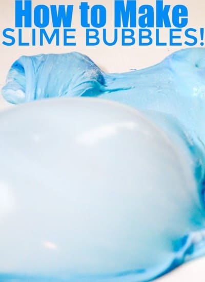 How to Make a Slime Bubble. Trying to figure out what to do with your slime after you make it? Giant slime BUBBLES are so much fun to make! #Slime #SlimeMaking #SlimeBubble #SlimeRecipe #EasySlime