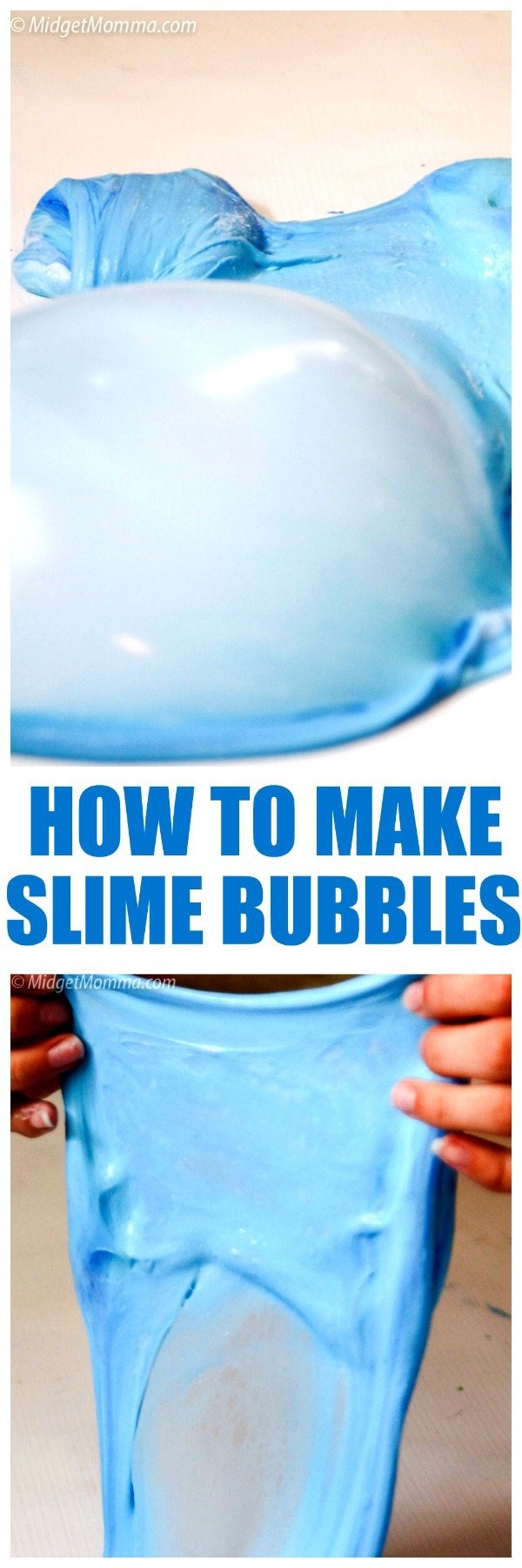 How to Make a Slime Bubble. Trying to figure out what to do with your slime after you make it? Giant slime BUBBLES are so much fun to make! #Slime #SlimeMaking #SlimeBubble #SlimeRecipe #EasySlime