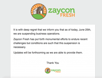 Zaycon fresh closing
