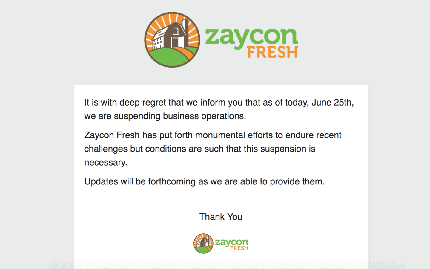 Zaycon Fresh Closing Effective IMMEDIATELY! & What to do about ...