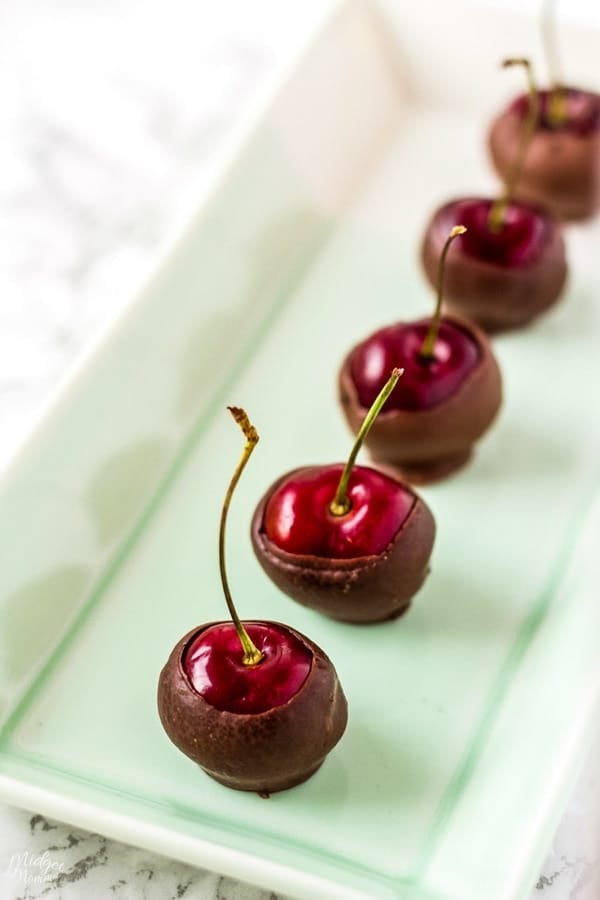 beautiful chocolate covered cherries