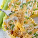 easy buffalo chicken spaghetti squash
