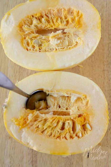 how to clean spaghetti squash