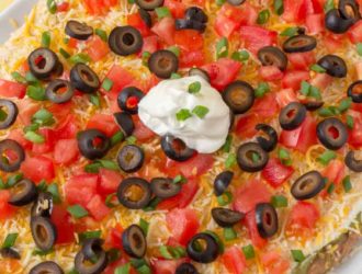BEST Layered Taco Dip