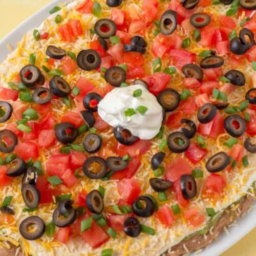 BEST Layered Taco Dip