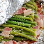 Grilled Green Beans with Bacon