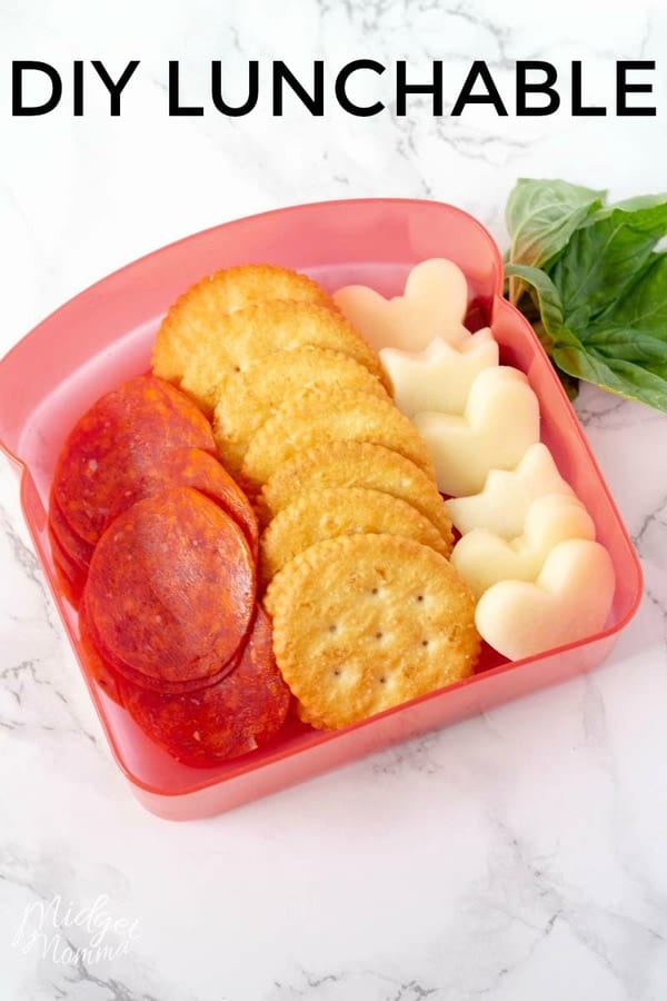 Pizza Crackers DIY Lunchables • MidgetMomma