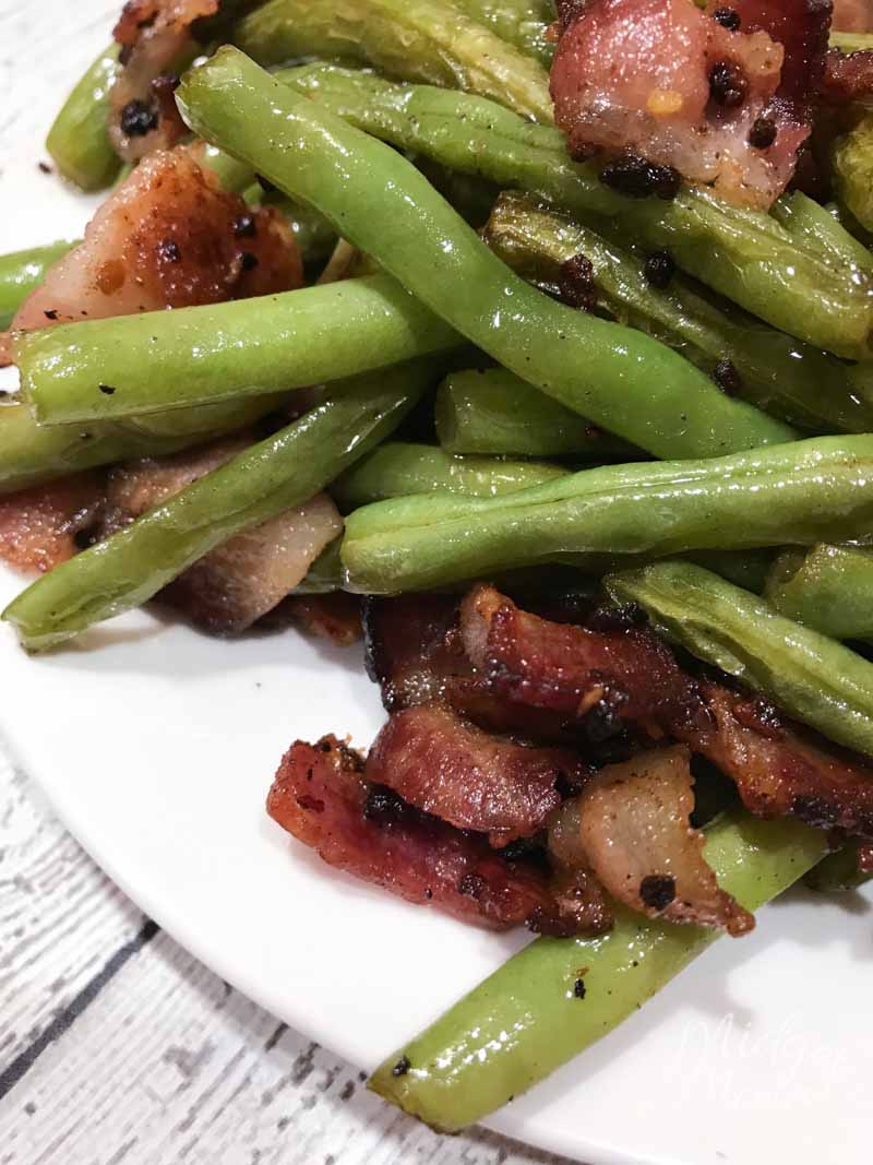 Easy Grilled Fresh Green Beans with Bacon (And Garlic!)
