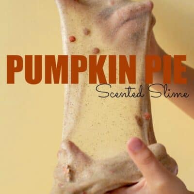 Everyone in your house is going to LOVE this Pumpkin Pie Slime! This Easy Slime Recipe is so much fun to make! #Slime #Pumpkin #Pumpkincraft #PumpkimSpice #SlimeRecipe #EasySlime #FallSlime #ScentedSlime