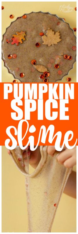 Everyone in your house is going to LOVE this Pumpkin Pie Slime! This Easy Slime Recipe is so much fun to make! #Slime #Pumpkin #Pumpkincraft #PumpkimSpice #SlimeRecipe #EasySlime #FallSlime #ScentedSlime