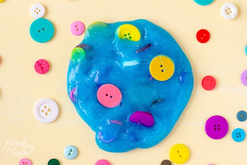 How to make blue glitter slime