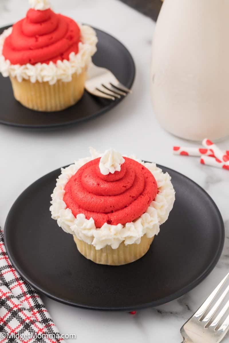 Santa Hat Cupcakes