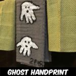 These handprint ghost towels are the perfect Halloween Decoration for your kitchen. Using handtowels, paint and your kids hands you can make this adorable handprint Halloween craft with the kids that will be a keepsake forever.