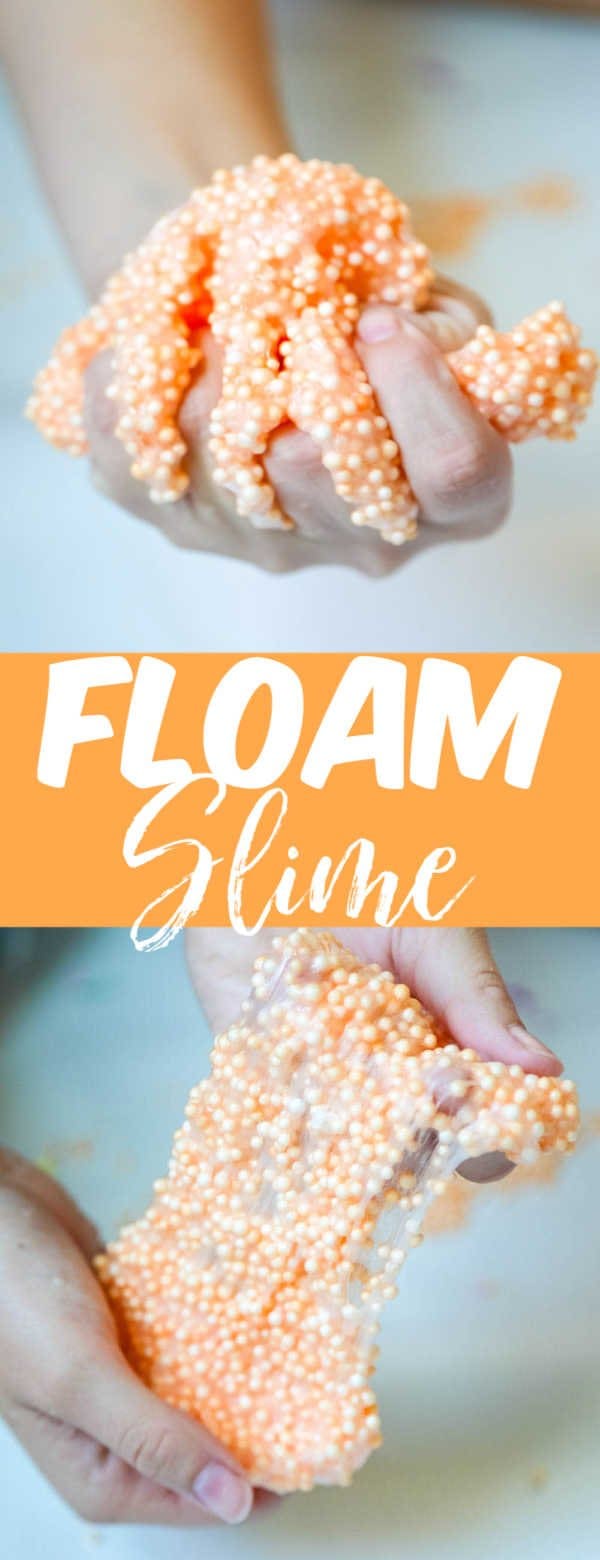 How to Make Floam Slime (Using Styrofoam beads)