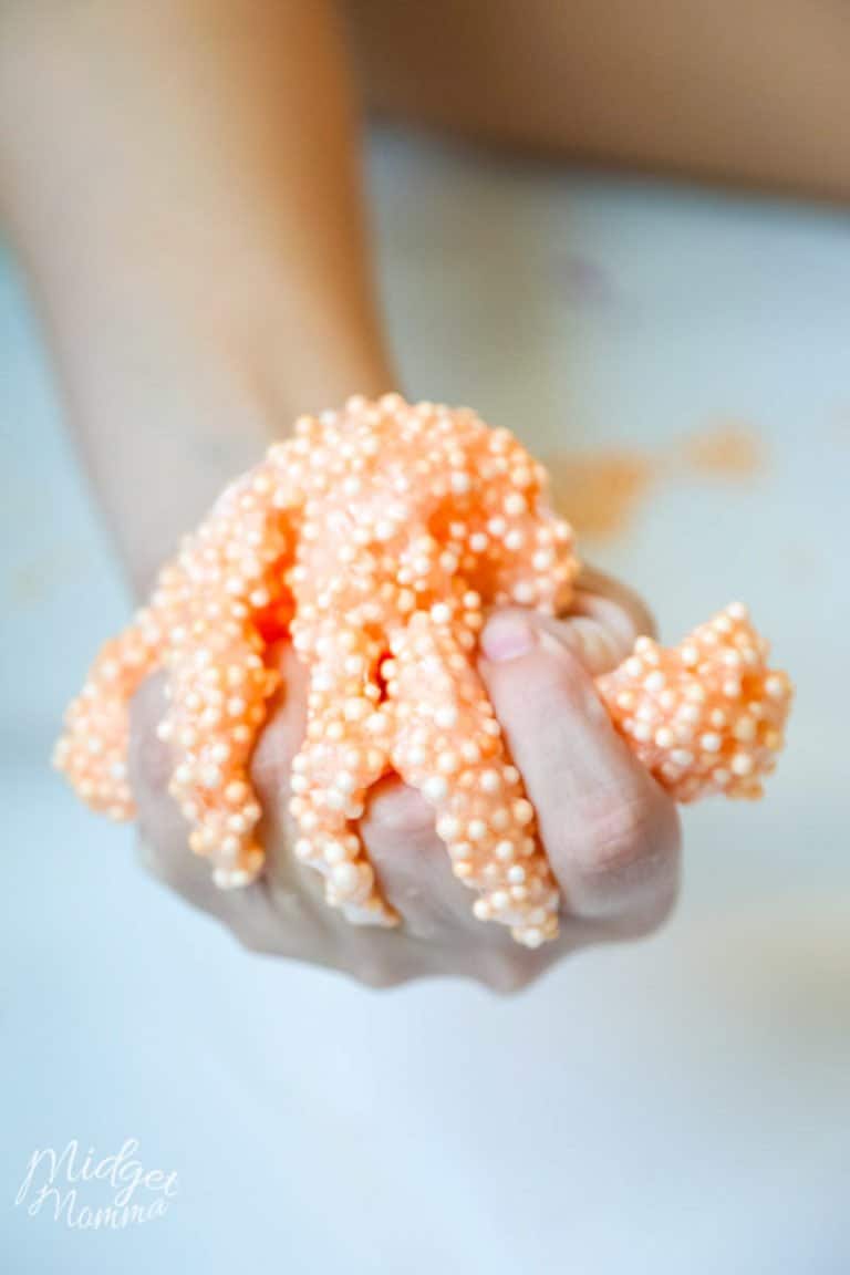 How to Make Floam Slime (Using Styrofoam beads)