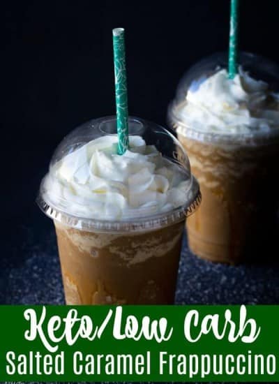 Keto Salted Caramel Frappuccino