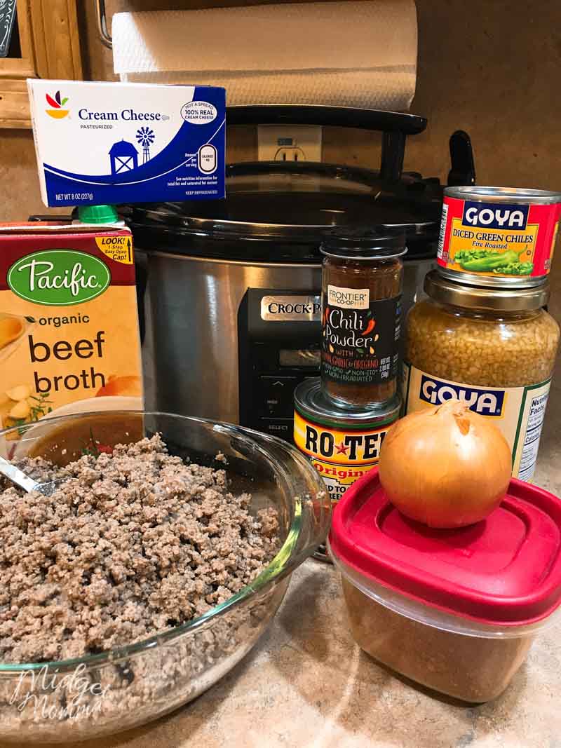 Low Carb Taco Soup Ingredients