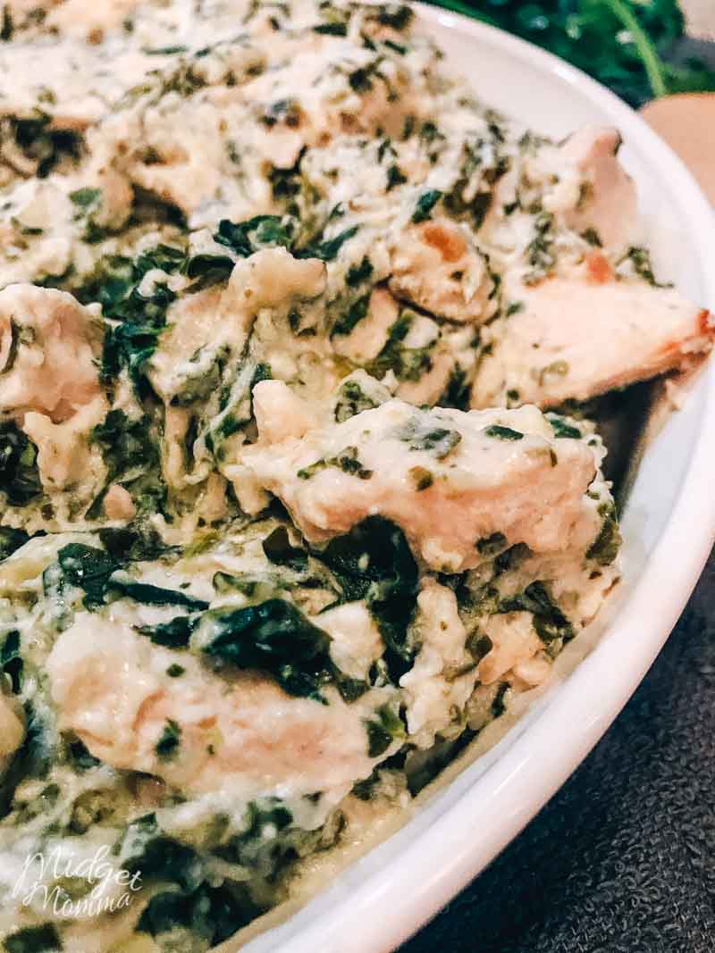 Artichoke spinach chicken casserole