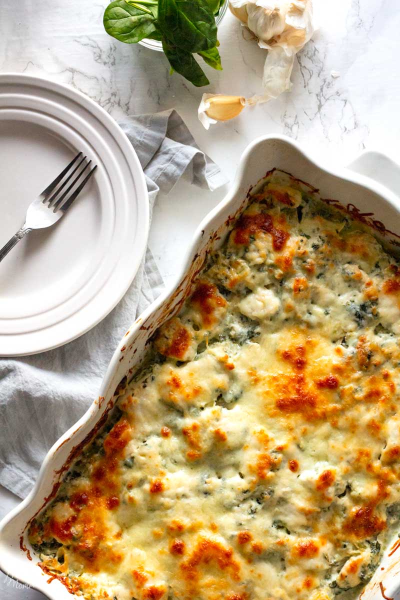 Keto Spinach Chicken Casserole 