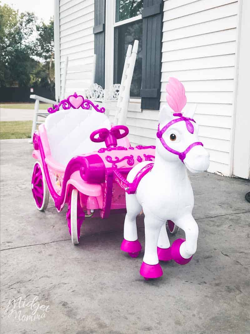 disney princess royal horse and carriage charger