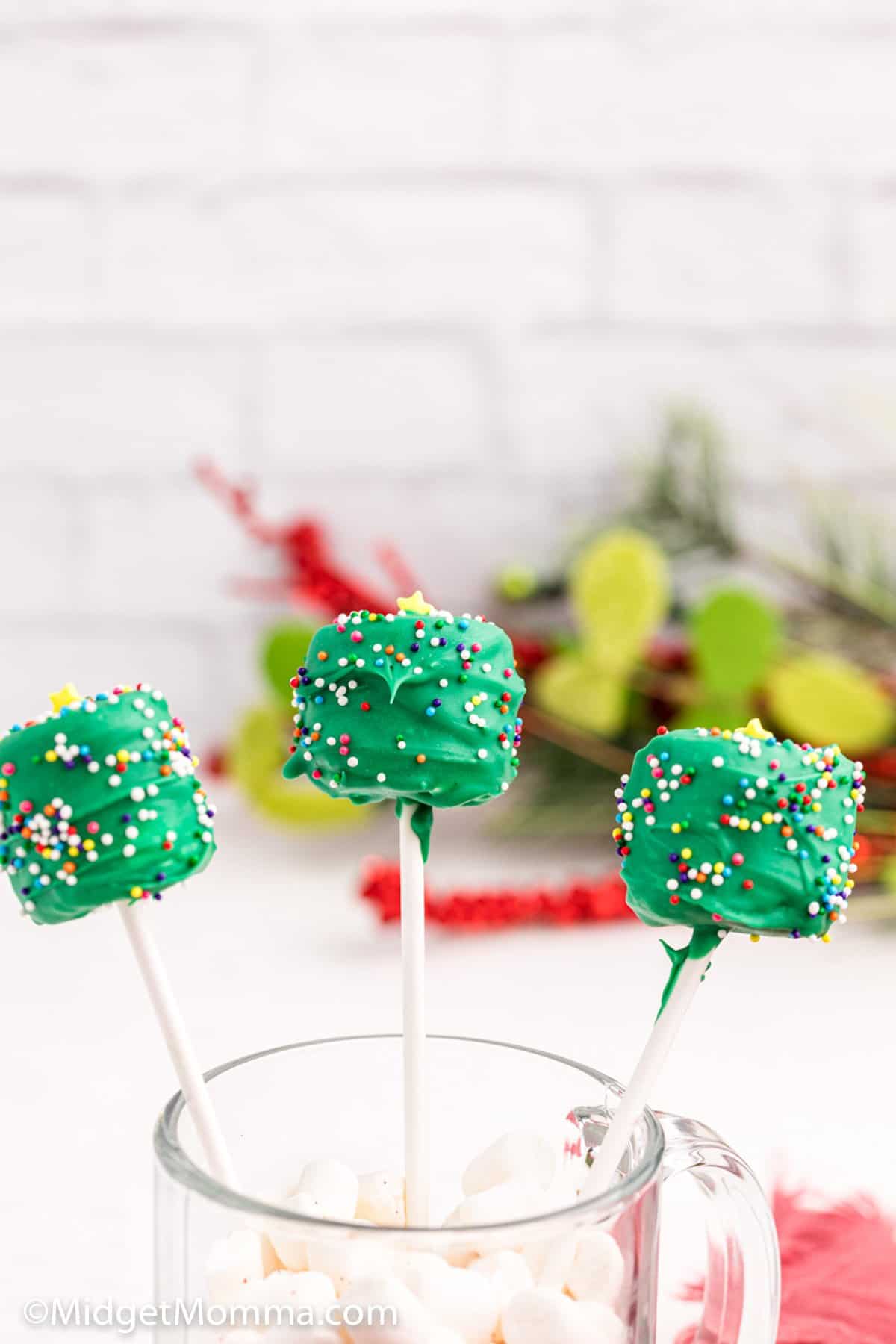 Christmas Tree Marshmallow Pops