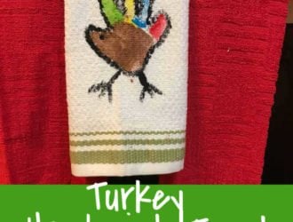 Turkey Handprint Craft Kitchen Towel