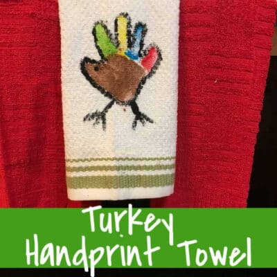 Turkey Handprint Craft Kitchen Towel
