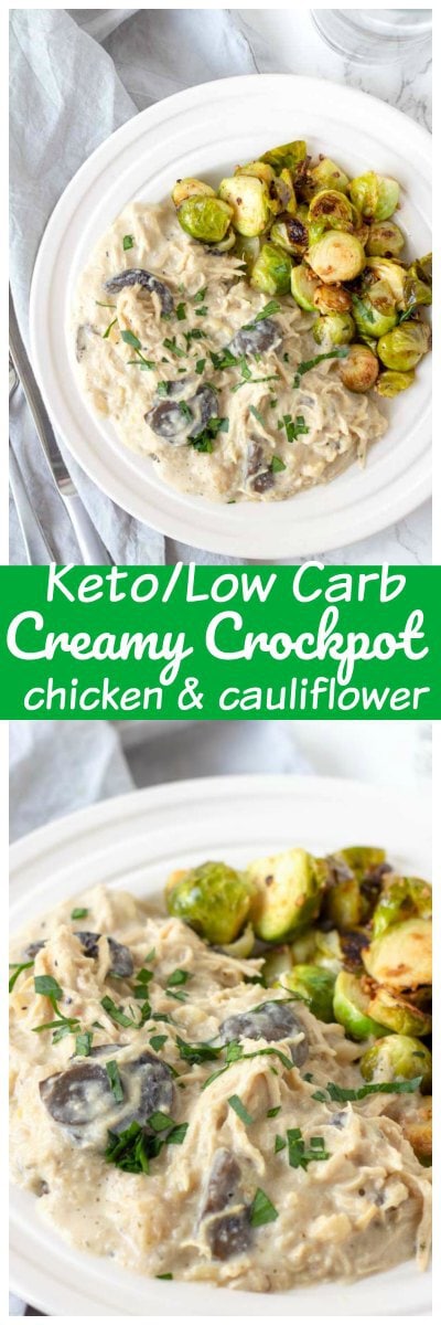 This Crock-pot Creamy Italian Chicken and Cauliflower is a quick prep, easy keto and low carb crockpot recipe that my whole family loves. #keto #lowCarb #chicken #Dinner #Recipe This Crock-pot Creamy Italian Chicken and Cauliflower is a quick prep, easy keto and low carb crockpot recipe that my whole family loves. #keto #lowCarb #chicken #Dinner #Recipe