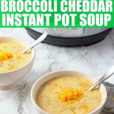 Brocolli Cheddar Instant pot soup recipe