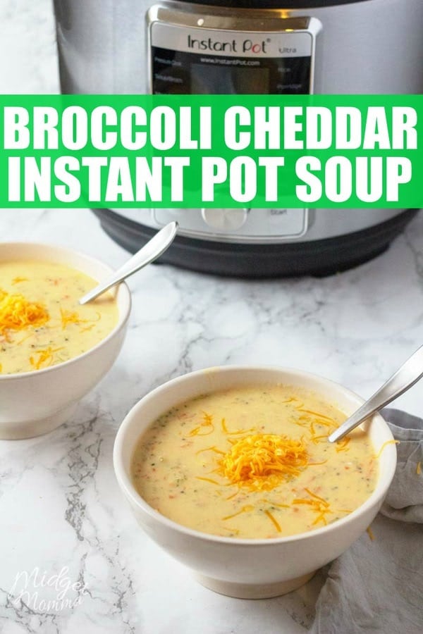 Brocolli Cheddar Instant pot soup recipe