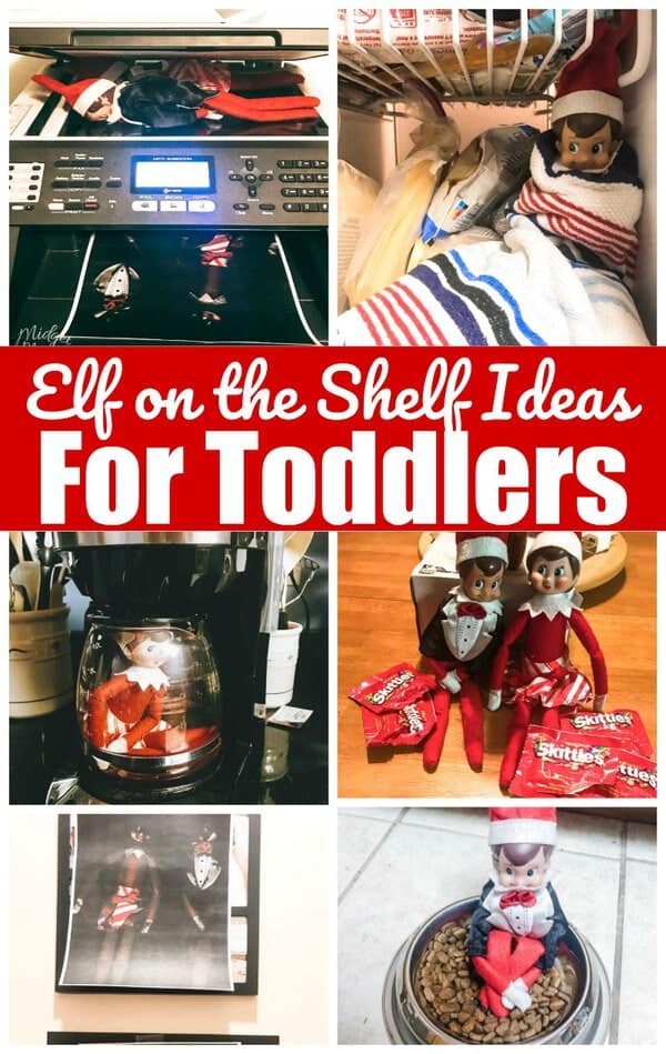 Easy Elf on the Shelf ideas for toddlers