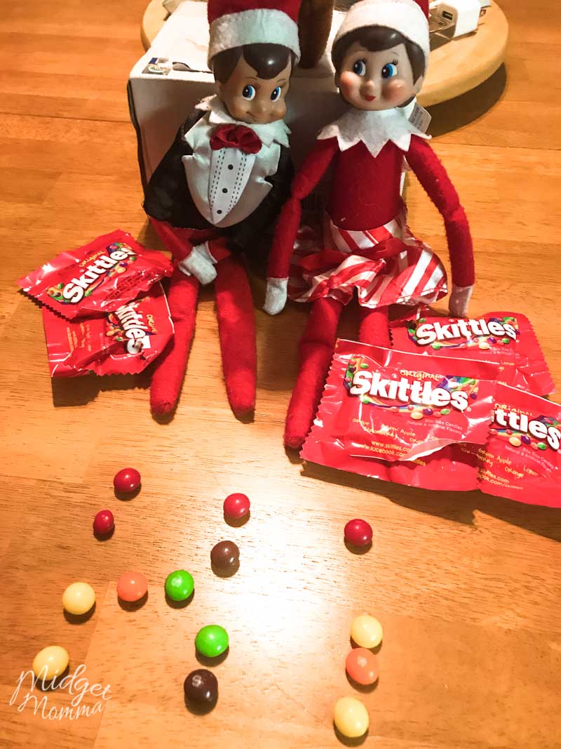 Elf on the shelf Ideas for Toddlers - Elf brings a sweet treat