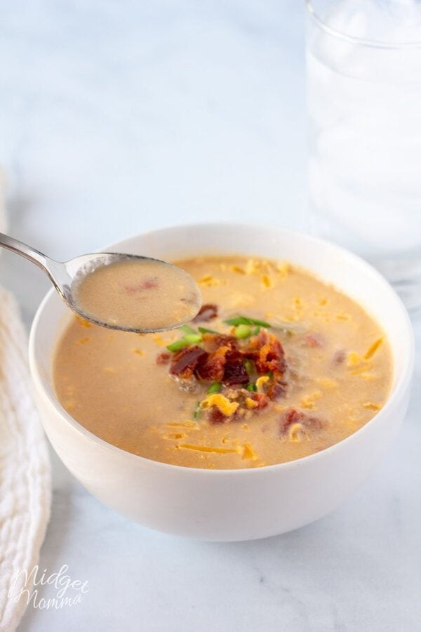 Chicken Bacon Ranch Soup made in the instant pot