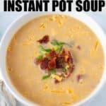 Keto Bacon Ranch Chicken Soup in a bowl