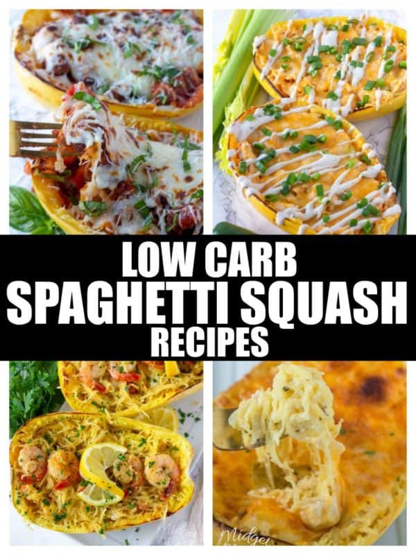 Low Carb Spaghetti Squash Recipes • MidgetMomma