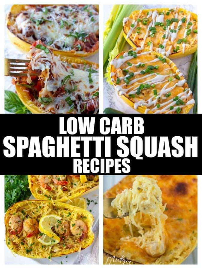 Low Carb Spaghetti Squash Recipes • MidgetMomma