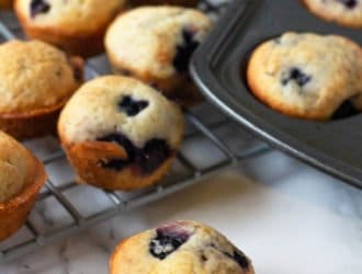 Mini blueberry muffins