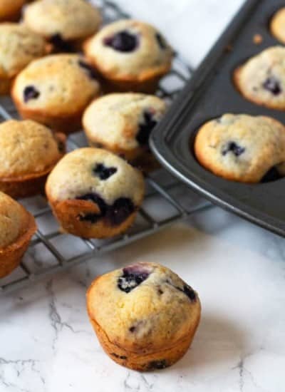 Mini blueberry muffins