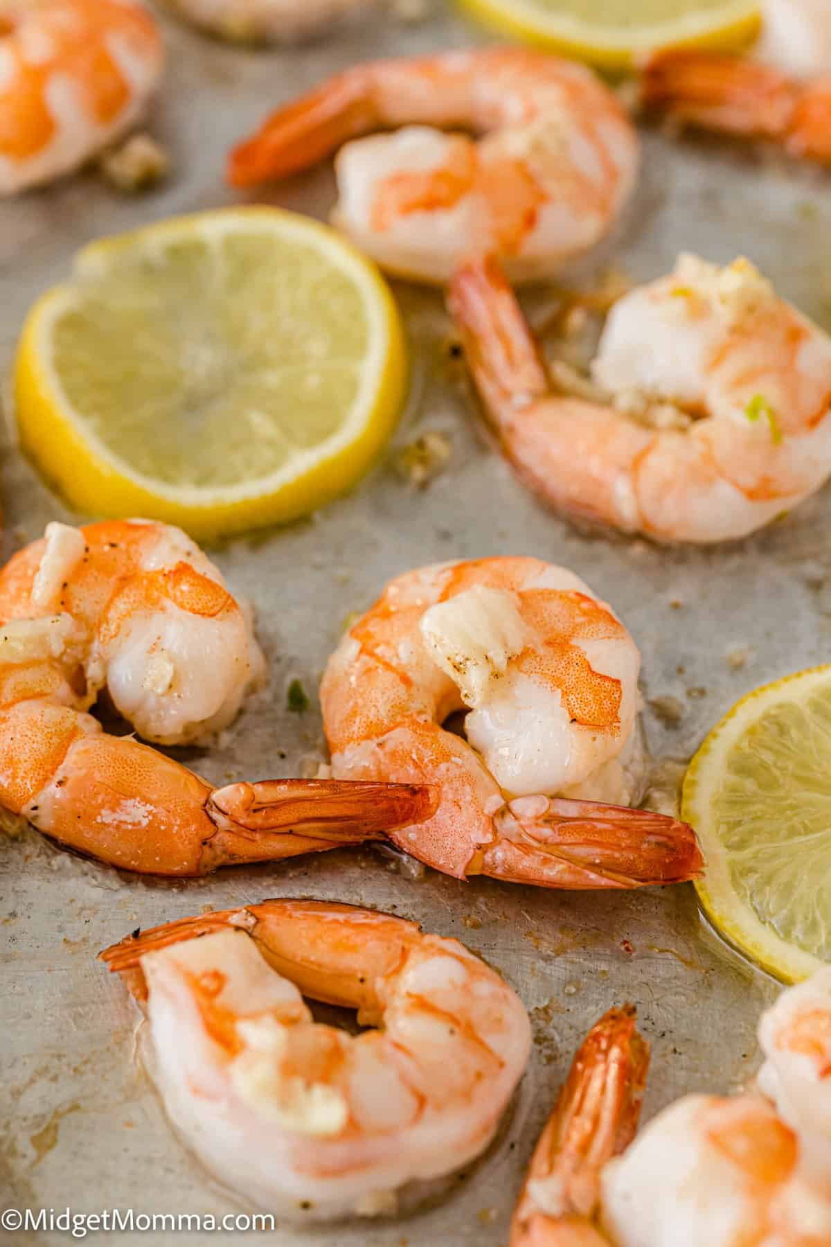 close up photo of Lemon Garlic Shrimp