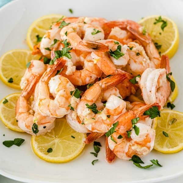 Baked Lemon Garlic Shrimp Recipe • MidgetMomma