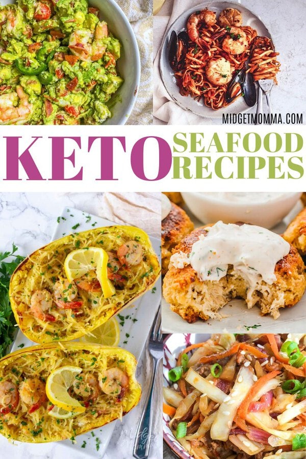 If you are looking for amazing keto seafood recipes this list is the perfect keto seafood recipe list! From Keto Shrimp, to Keto Salmon and Keto Scallops and more this keto seafood list is amazing and will have you enjoying amazing Keto seafood dinners! #seafood #keto #lowCarb #ketogenic #Ketodiet #LowCarbDiet #ketoSeafood 