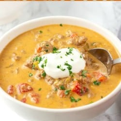 Keto Low Carb Easy Taco Soup Recipe