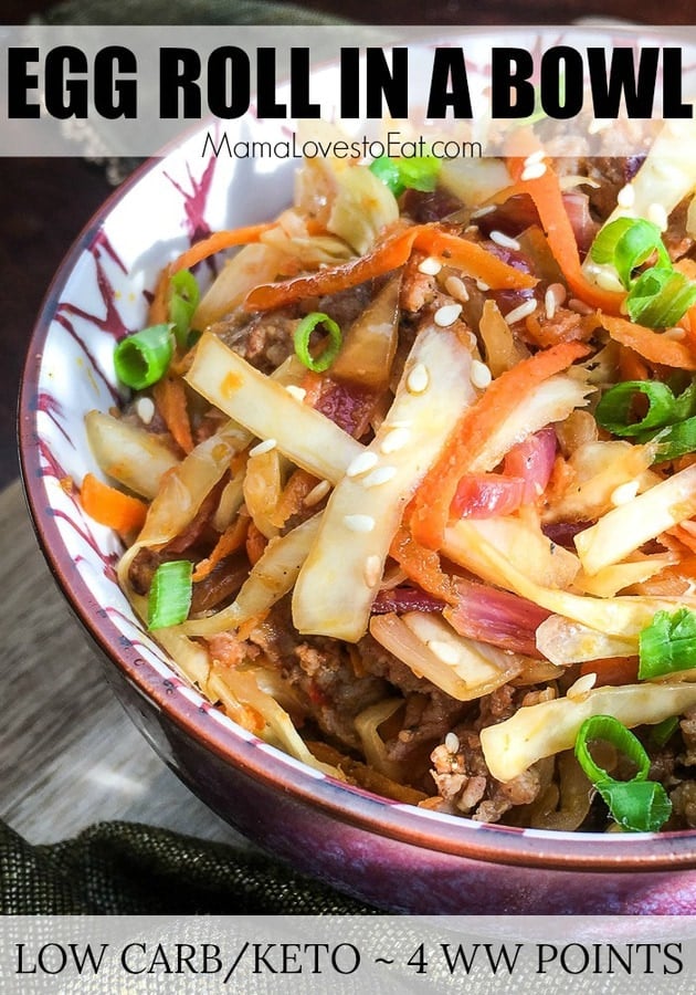 Shrimp Egg Roll in a Bowl