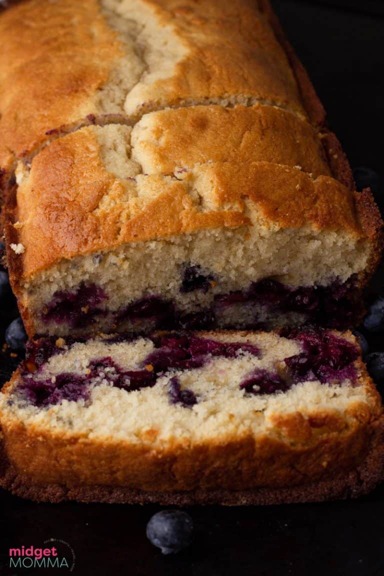 Easy Moist Blueberry Bread Recipe • MidgetMomma