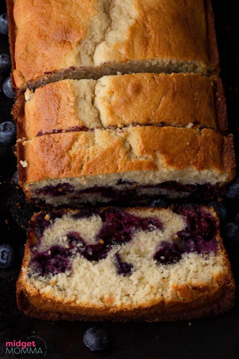 Easy Moist Blueberry Bread Recipe • MidgetMomma